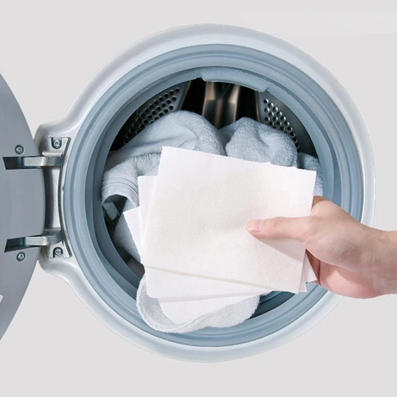 

24pcs Color Catcher Sheet Washing Machine Proof Color Absorption Anti Dyed Cloth Laundry Supplies