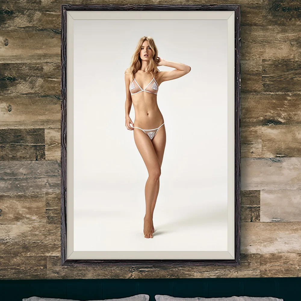 

E397 Aurelia Gliwski сексуальная модель фильма звезда настенный Шелковый Искусство домашний Декор подарок