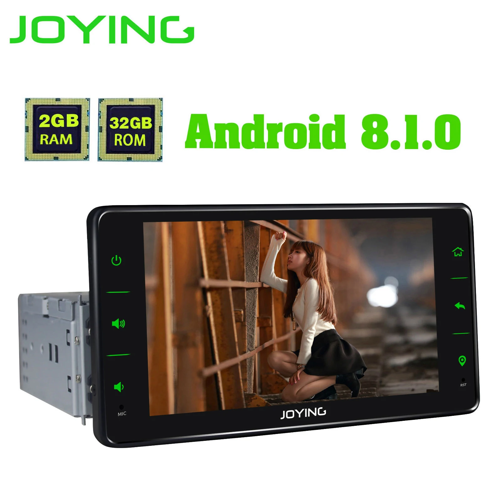 Joying Универсальный Android автомобильный Радио один 1 Din Автомобильный
