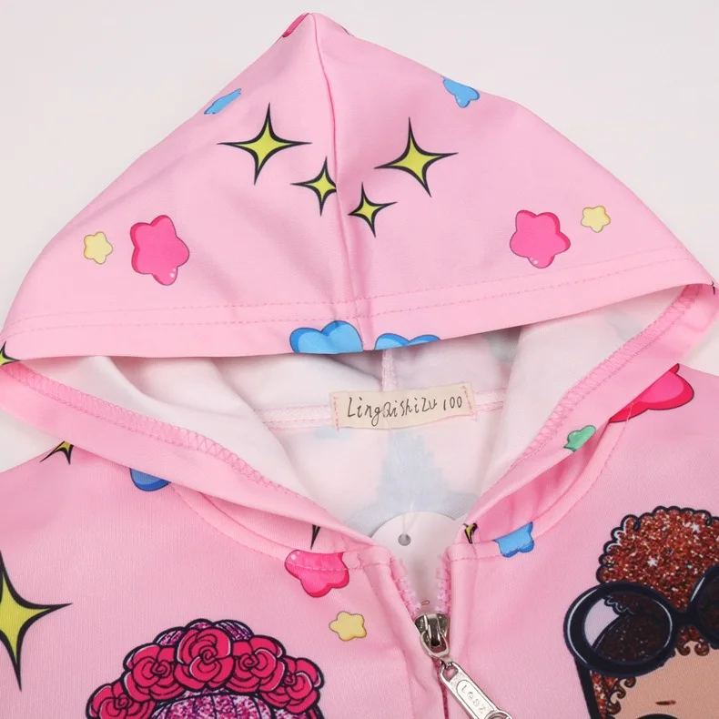 LOl/Новая детская куртка для девочек с рисунком сюрприз женская футболка длинными