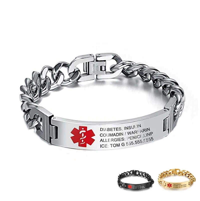 Браслет на запястье мужской из титановой стали 3 цвета|Индивидуальные Браслеты| |