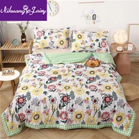 air conditioned summer cool quilt comfortable thin quilt washed cotton single and double machine washable student quilt