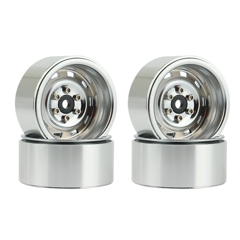 4 шт. ралли 1 9 металлический брелок ступицы колеса обод для 1/10 RC Crawler Axial SCX10 90046 AXI03007