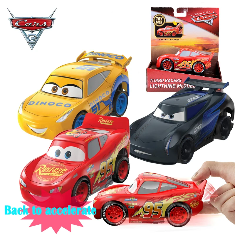 Disney Pixar Машинки 3 эластичный ускорения игрушечный автомобиль Lightning McQueen Cruz Ramirez