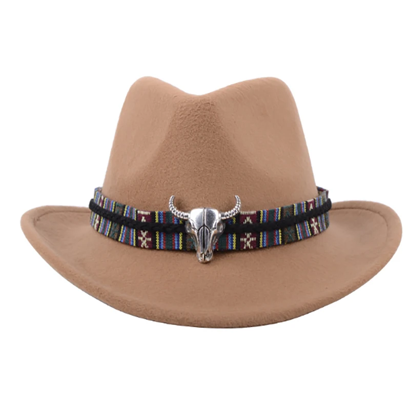 Модная Мужская и Женская Ковбойская шапка в западном стиле с ремешком на голову