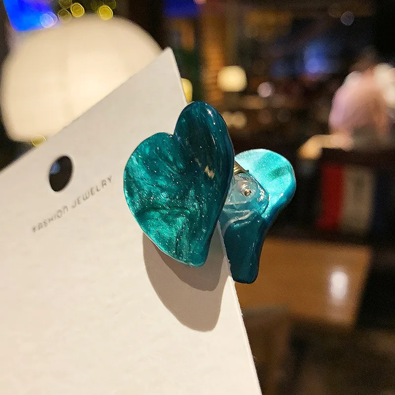 Модные заколки для волос с уксусной кислотой из зеленого сплава аксессуары