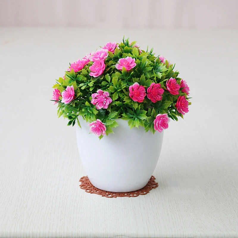 Home Simulation Bonsai Artificial Potted Flower Plant Garden Decorations Floral | Дом и сад