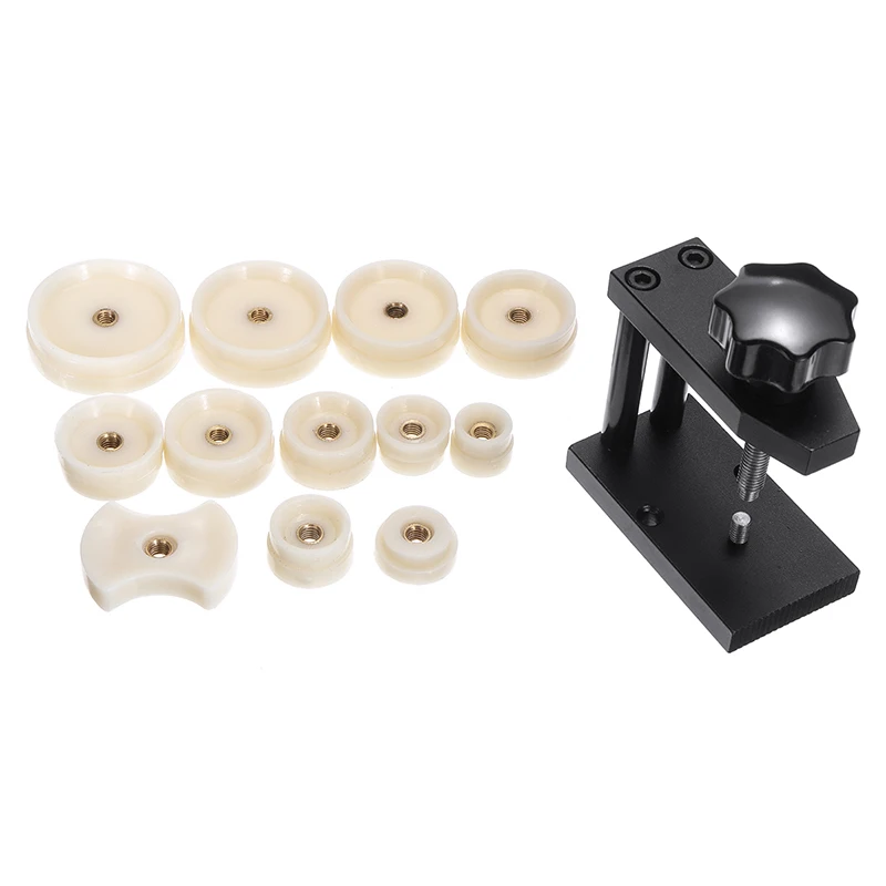 DIY Watch Case Press Tool with 12 Dies Crystal Front Back Case Cover Screw Presser Close For Watchmakers Repair Kit Tools