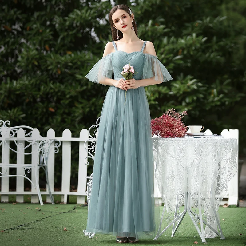 Платье подружки невесты на тонких бретельках без рукавов для женщин платья