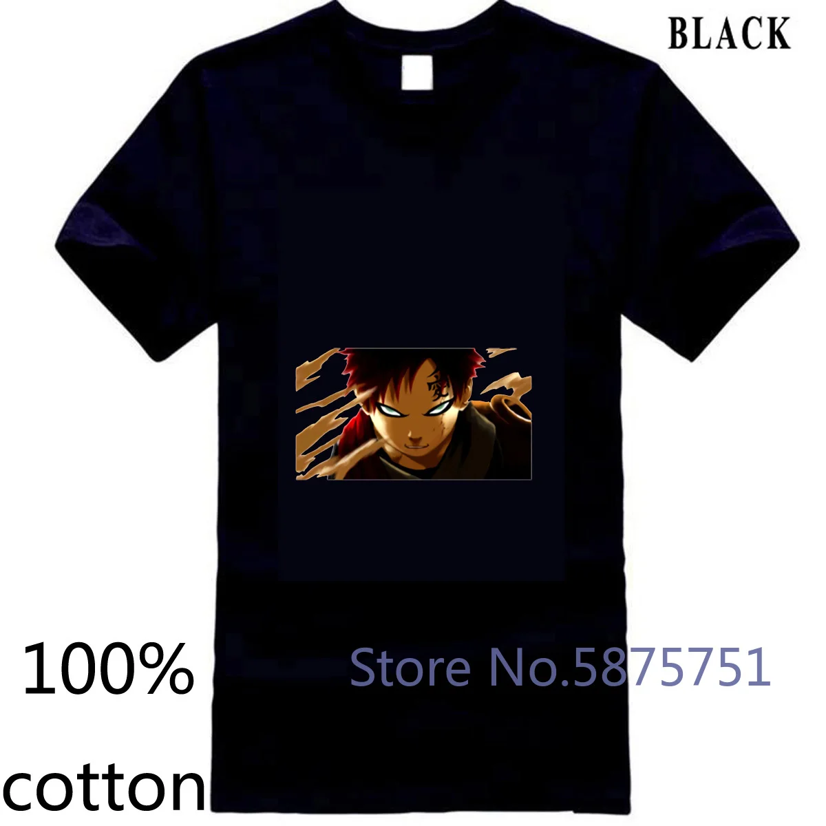 Футболка Gaara мужская с круглым вырезом простая тенниска из хлопка майка