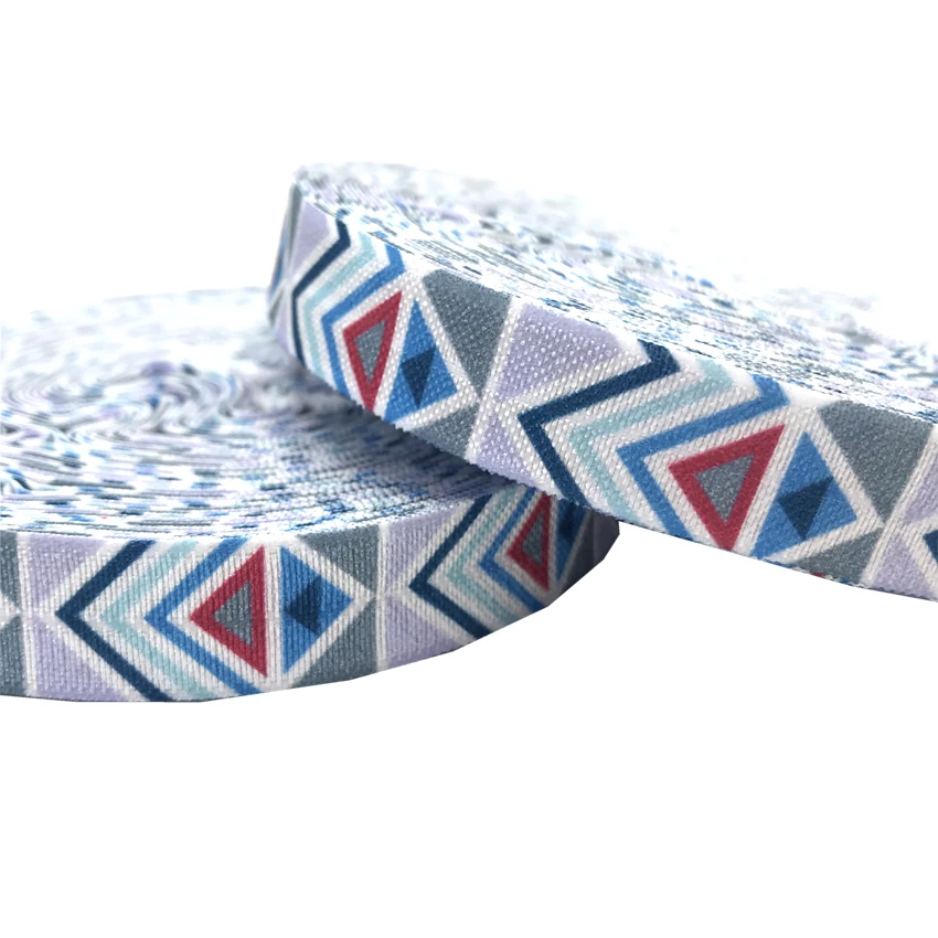 10 ярдов 16 мм геометрический шевронный принт складной эластичный ацтекский FOE