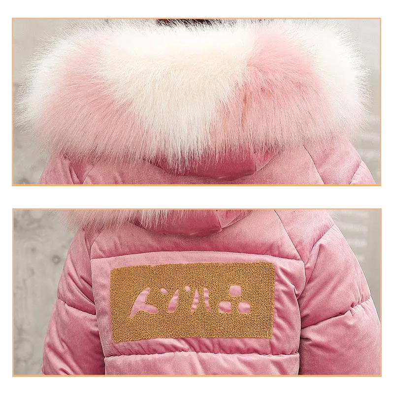 

The new winter 2019 cotton down jacket with large fur collar is thickened WOC49