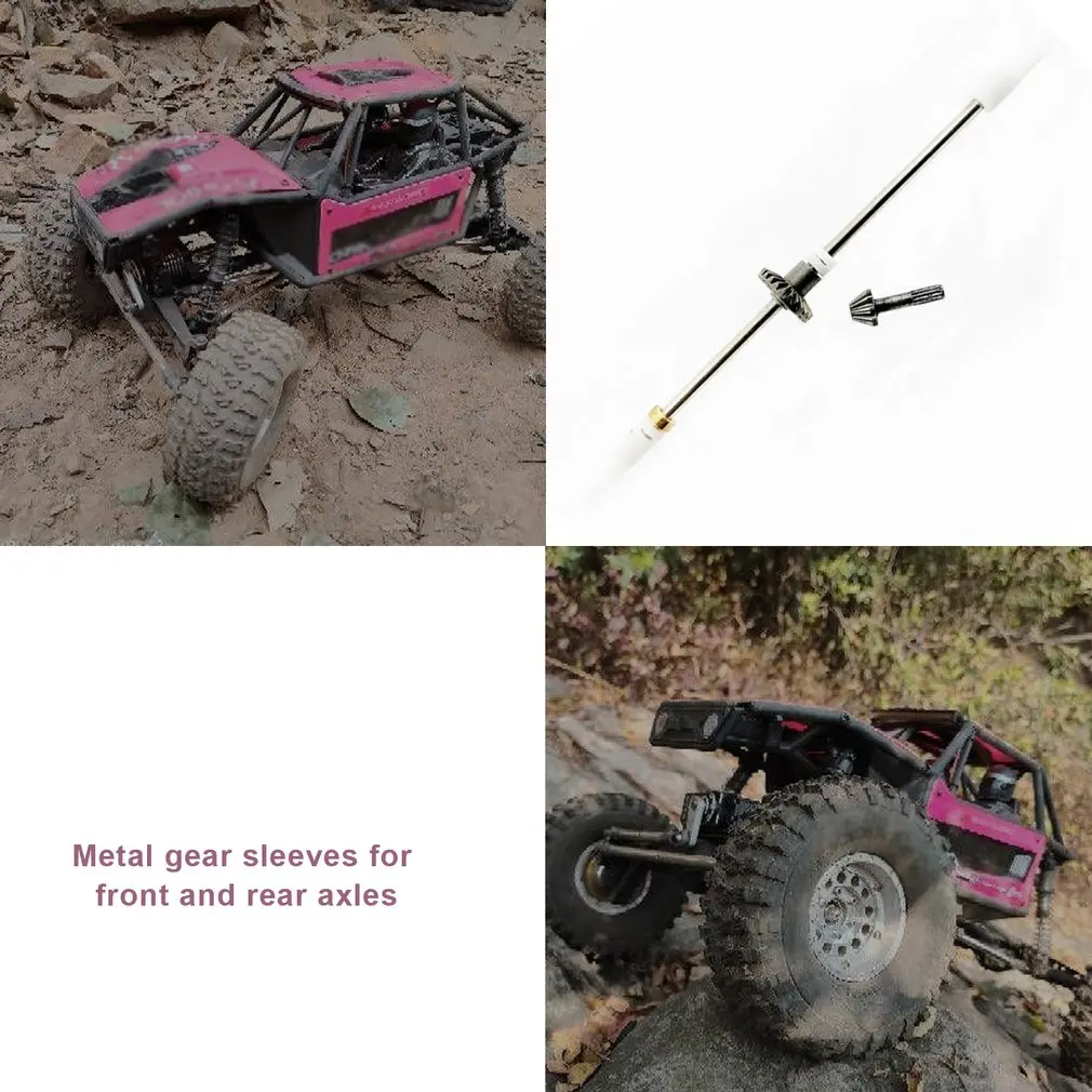 

1: 12 Climbing Car Vehicle Accessories Gear Replaceable Diy Parts Front And Rear Axle Metal Gear Kit