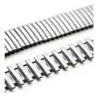 Ремешок из нержавеющей стали для наручных часов, эластичный браслет серебристого цвета для часов, 20 шт.лот, 22 мм