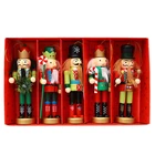 Деревянные Подвески в виде орехового солдата для украшения новогодней елки