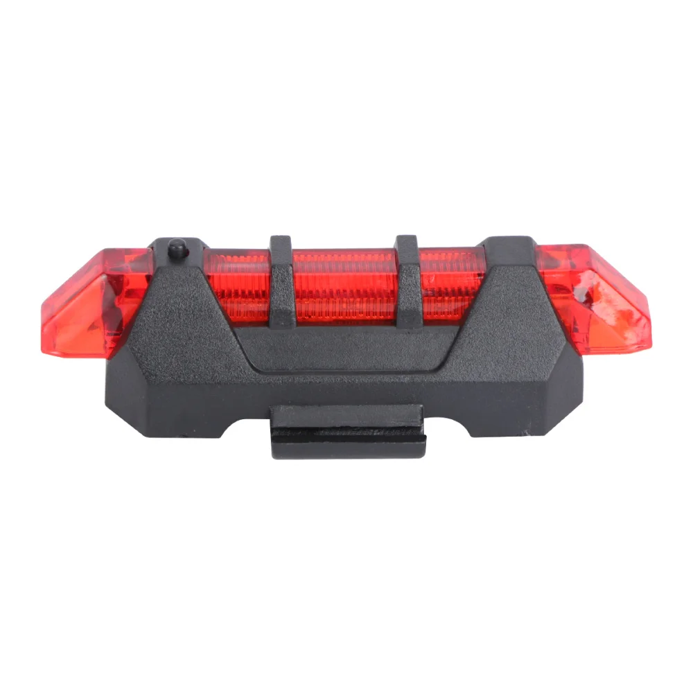 Waterproof USB Rechargeable 4 Modes High Brightness LED Rear Tail Light Back Lamp (Red) |