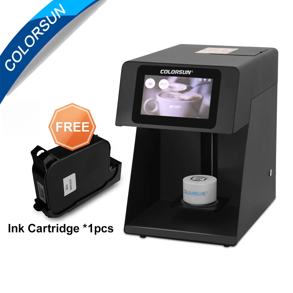 Автоматический 3d струйный принтер для кофе Colorsun со съедобными чернилами