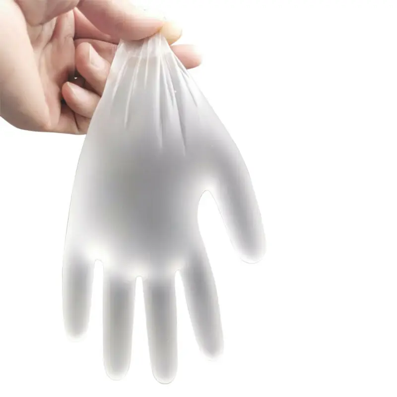 New 100 Disposable Clear Vinyl PVC Gloves Powder Latex Free Cleaning Spa Hair Salon | Дом и сад