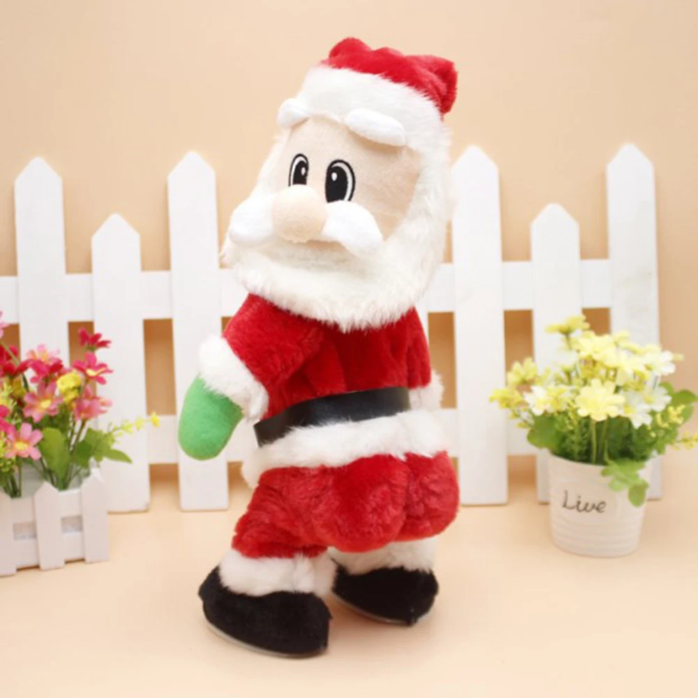 

Electric Christmas Doll Hip-shaking Dancing Santa Claus Funny Xmas Toys for Kids Children Birthday Gift Home New Year Decor