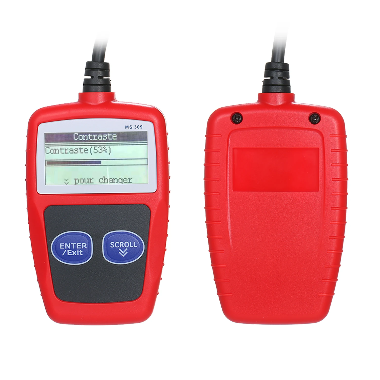 MS309 Универсальный O B D2 сканер автомобильной неисправности двигателя читатель