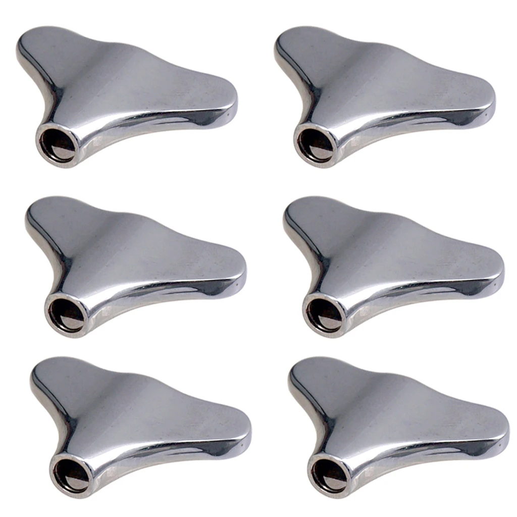 Комплект из 6 электрических колпачков цинкового сплава для настройки басов |