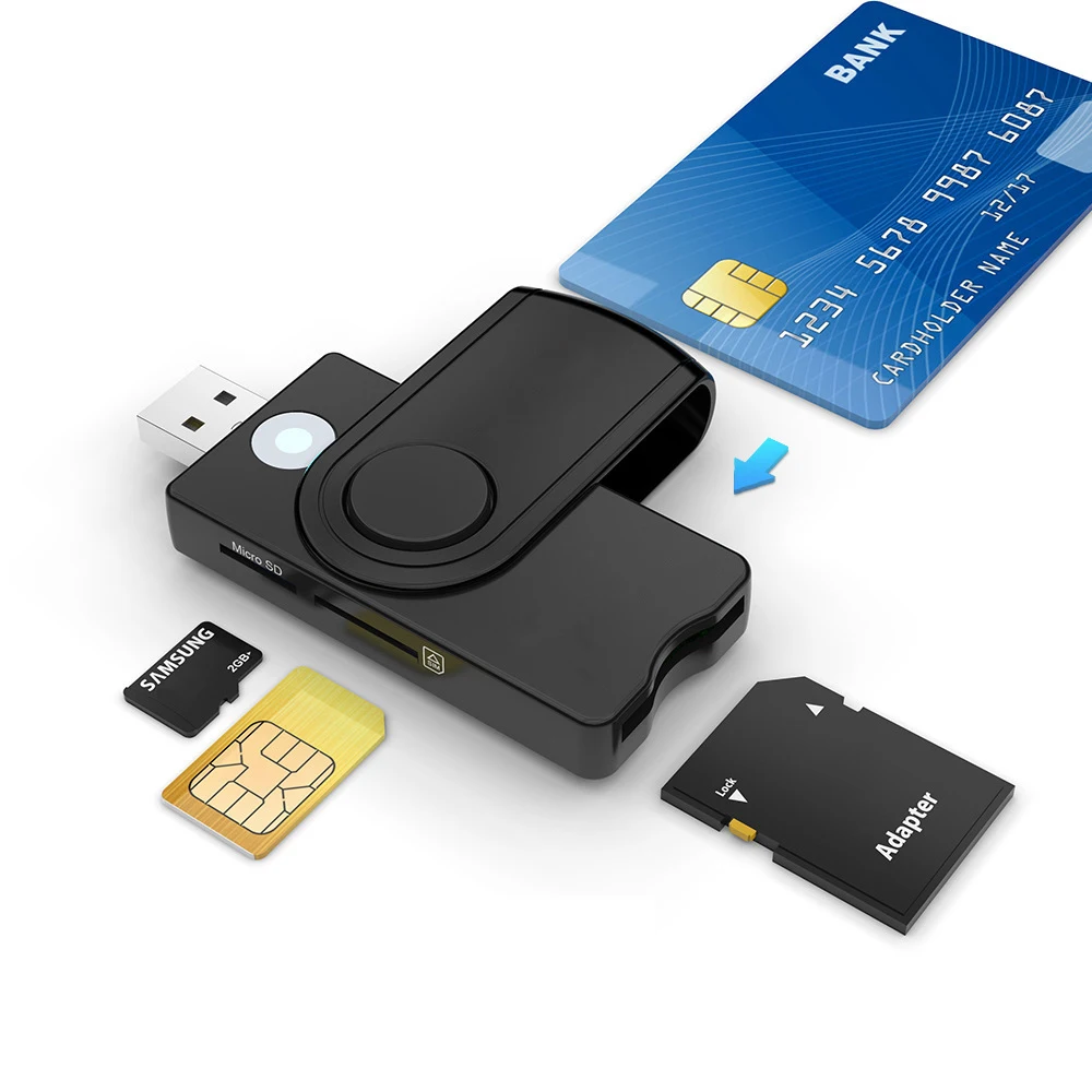 UTHAI для Windows 7 8 10 Linux OS USB SIM смарт кардридер банковских карт IC / ID EMV SD TF MMC CCID ISO