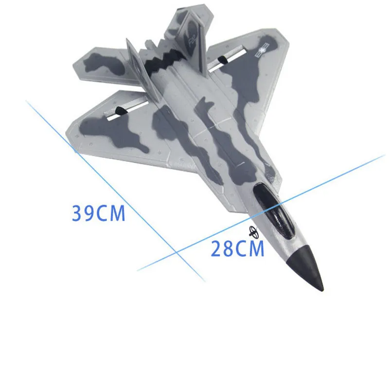 F22 пульт дистанционного управления детский игрушечный истребитель фиксированное крыло сменная батарея зарядка самолет устойчивость к падению пена модель планера