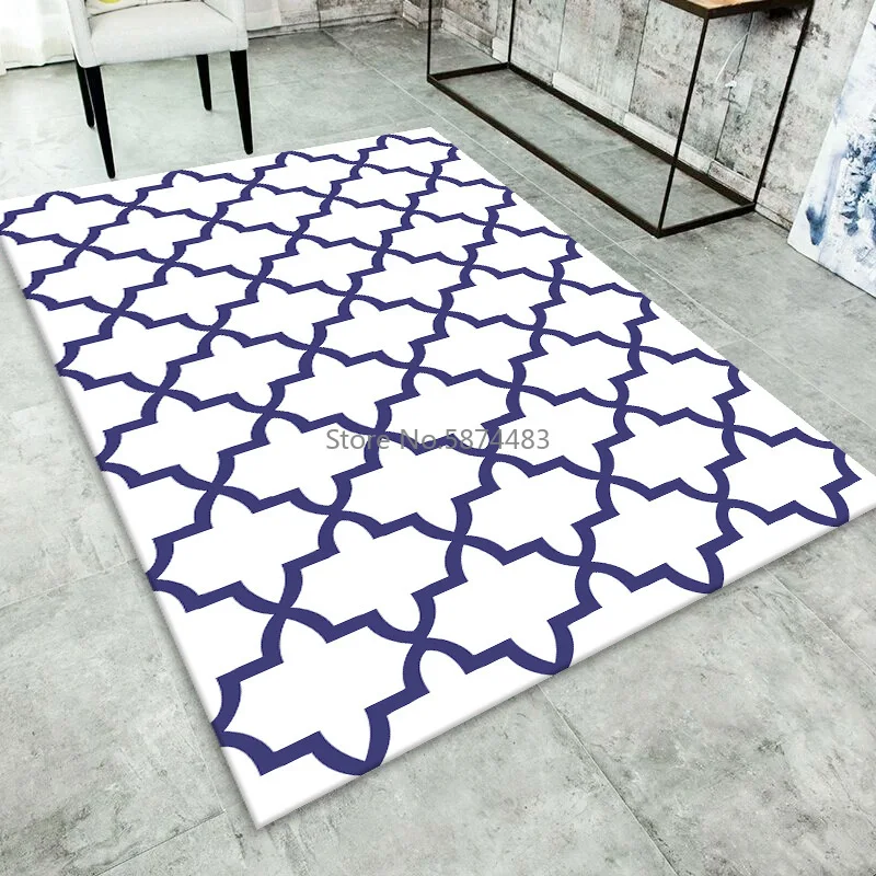 Ковры с геометрическим принтом в скандинавском стиле современные коврики для