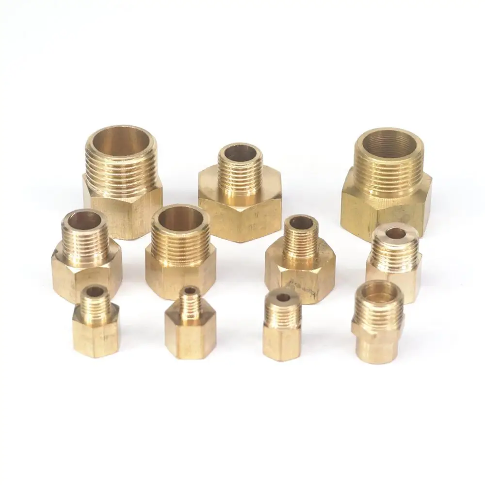 (2) редуктор 1/8 &quot1/4" BSP с внутренней резьбой внешней резьбы латунный втулка