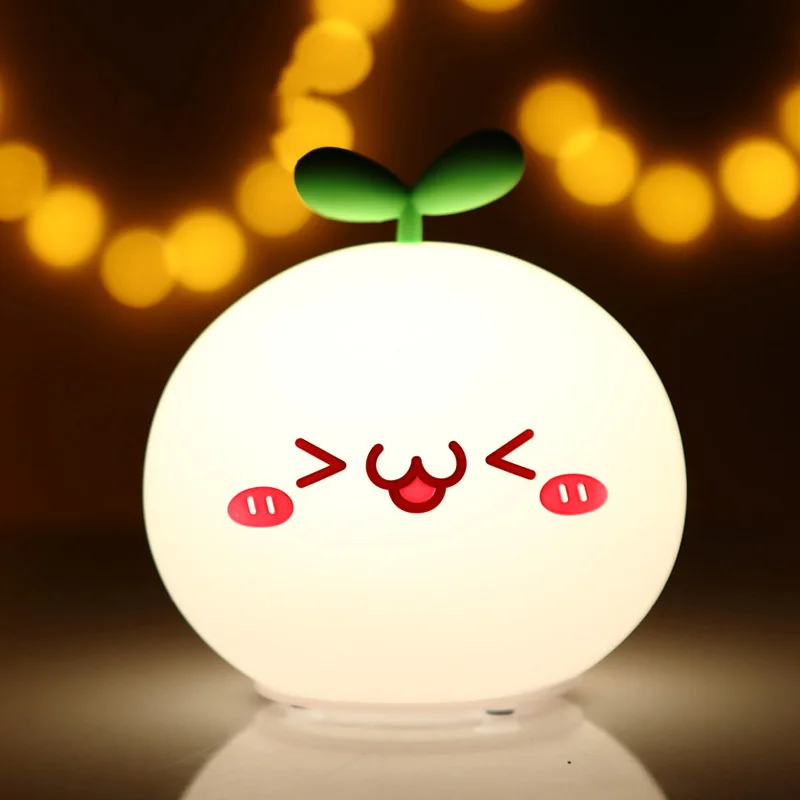 USB LED Night Light Lamp Soft Silicon Touch Sensor Cartoon 5V 1200 mAh 8 Hours Working Kids Cute BP-D-PPD-U LIGHT | Лампы и освещение