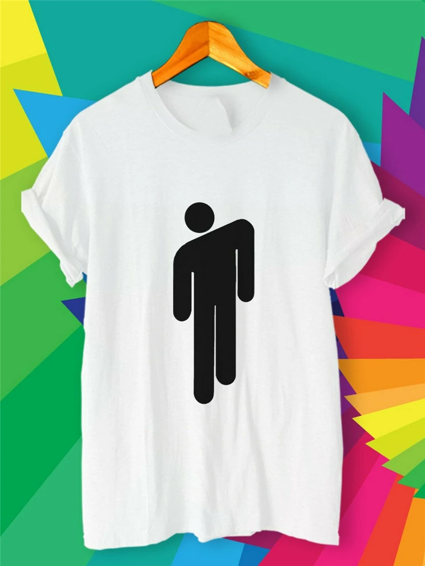 New Popular Billie Eilish Blosh Guy Logo Music Unisex T-Shirt S M L Xl 2Xl 3Xl Homme Plus Size Tee Shirt | Мужская одежда