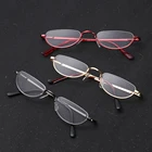 Мужские металлические весенние очки для чтения, женские полуоправы, ультра-светильник, очки из смолы, очки для зрения, очки для ухода + 1,00  + 4,0 диоптрий