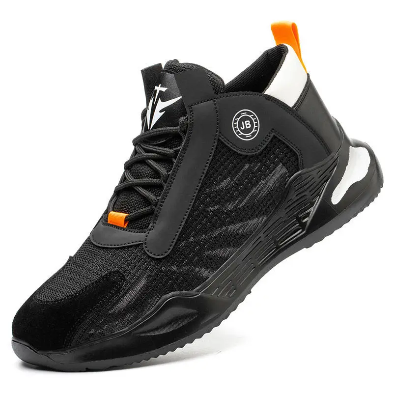 

Steel Toe Cap Work Shoes Anti Smashing and Anti Piercing Men Safety Boots Breathable Comfortable Men's Sneakers for Work