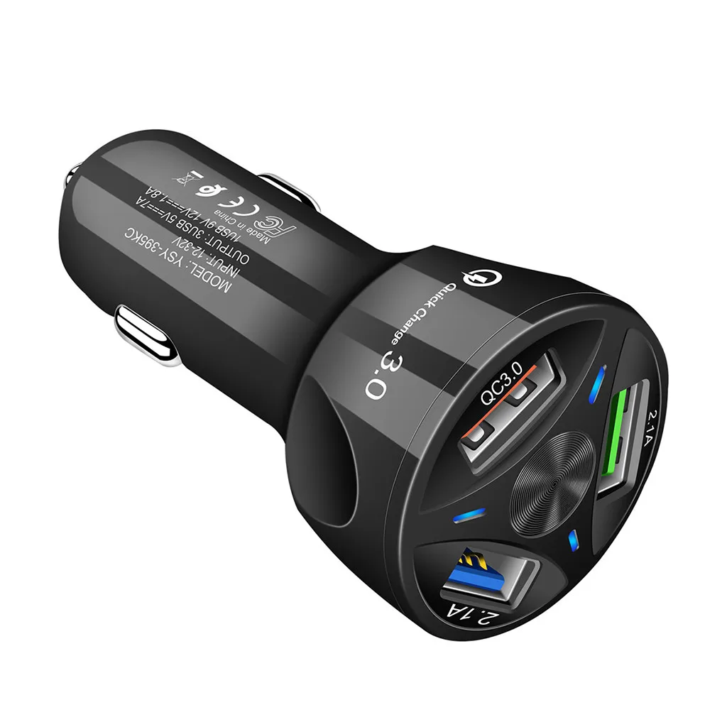 Абсолютно новый разъем адаптер сплиттер 3 USB порта зарядное устройство DC 12 В 24 в