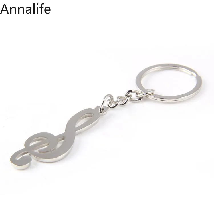 Новинка 2019 новинка сувенир металлический брелок для ключей с музыкальной нотой