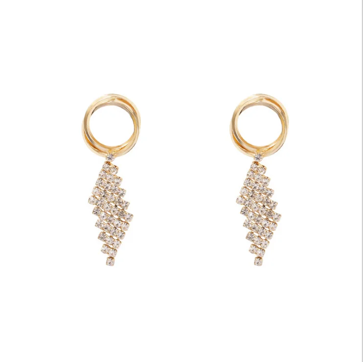 

needle earrings fashionable commuting tassel earrings high sense earring temperament wild earrings