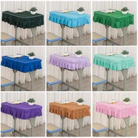 100pcs environmentally polyester students desk cover rectangular table cloth table top cover classroom decoration