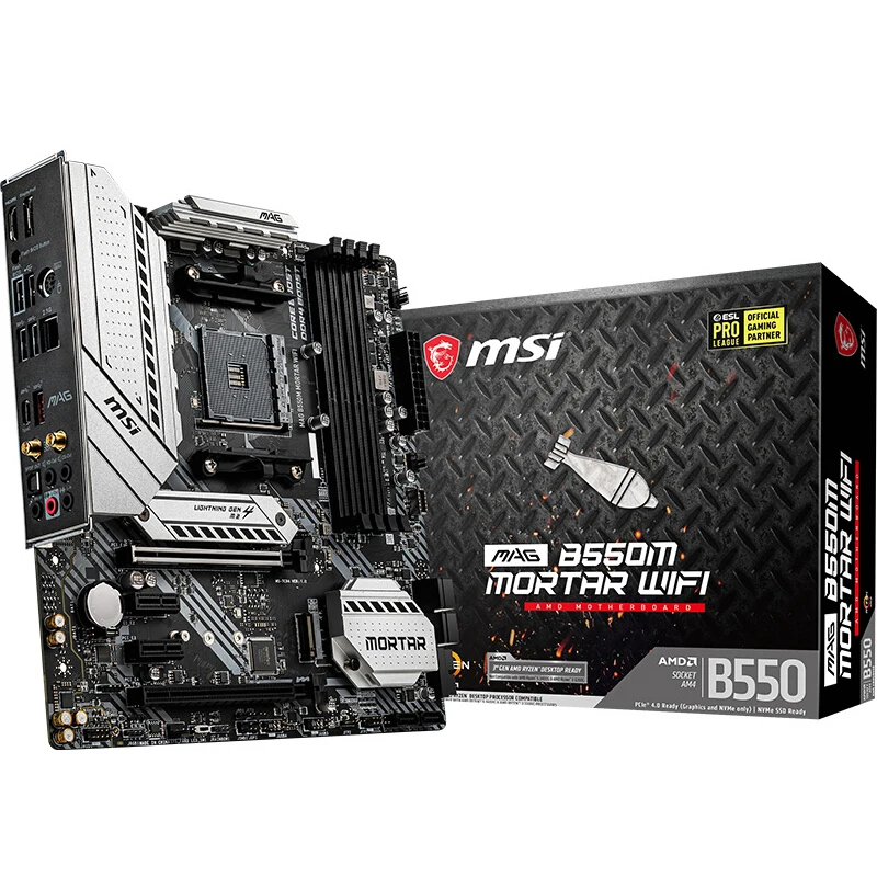Billig Marke Neue MSI MAG B550M MÖRTEL WIFI Computer Motherboard Unterstützung Ryzen 5600X/5800X/3700X/3600X CPU (AMD B550/Buchse AM4)