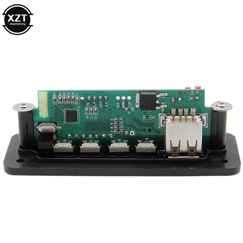 Bluetooth 5.0 MP3 WMA Decoder Board Module DC 5V 12V USB SD/TF AUX FM Call Recording Audio 2*3W Amplifier For Car DIY | Электроника