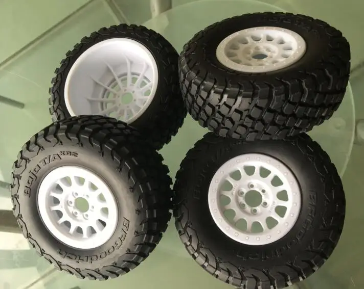 wheels 4pcs D Осевой YETI AX90050 10SC ясный рок cralwer грузовик AX90068 AX31310 AX90026 Кузов/колеса/диски/шины - Цвет: wheels 4pcs D