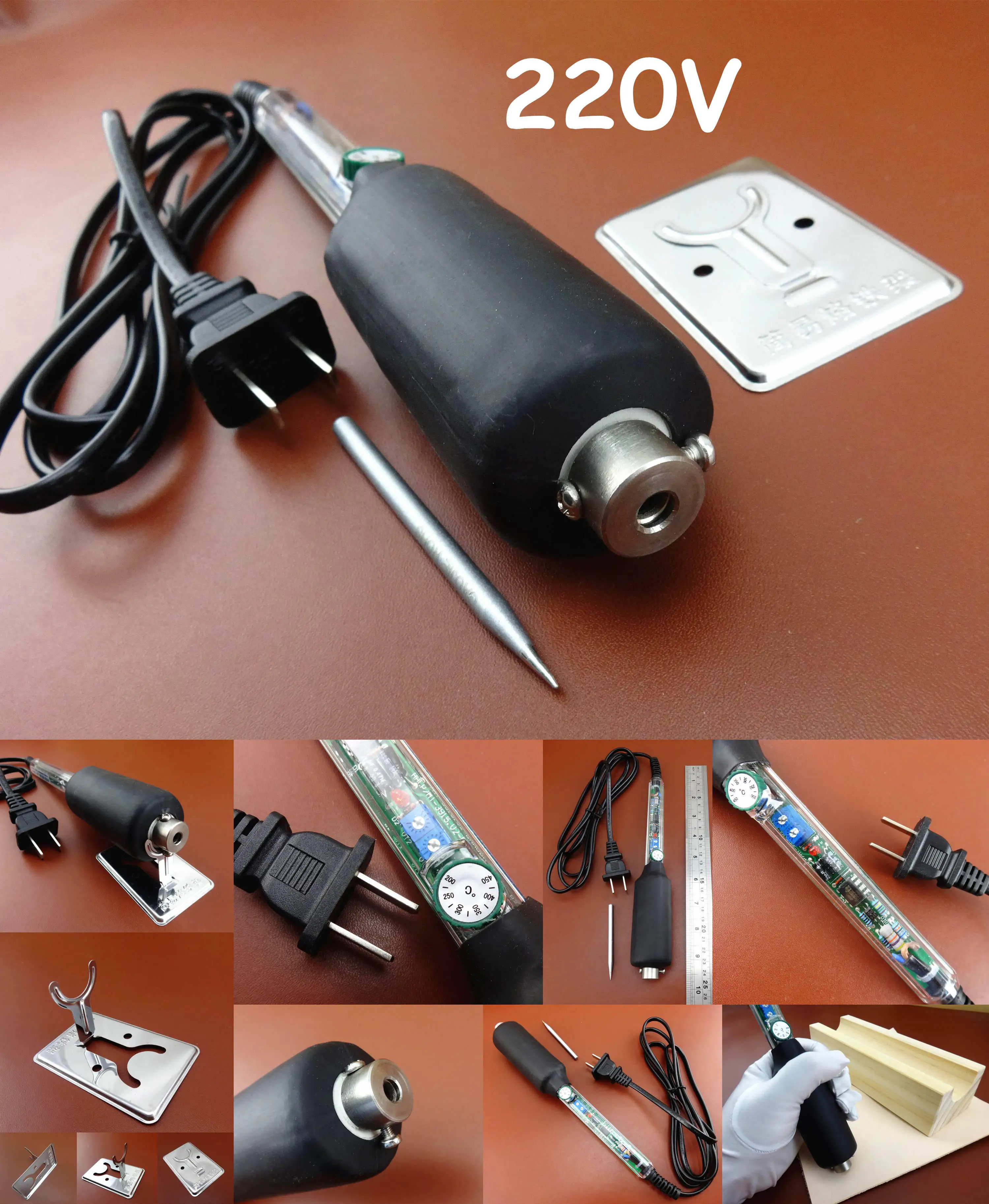 8 видов кожевенное ремесло латунная кромка сгибание канавка Электрический