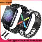 Металлический ремешок для часов OPPO, браслет из нержавеющей стали, 41 мм, 46 мм