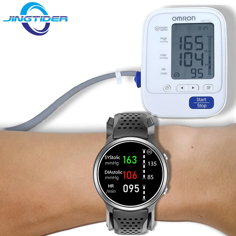 Ture Accurate Air Pump Blood Pressure Smart Watch Men Airbag Pressurization Smartwatch Women Body Temperature Fitness Tracker