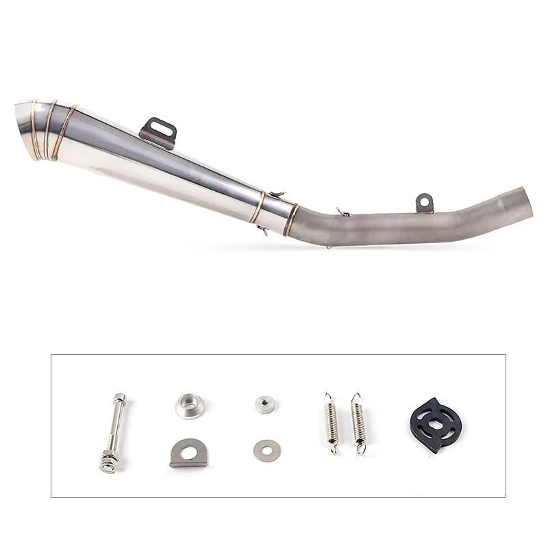 

Full System Slip On For kawasaki Z750 Z 750 Motorcycle Exhaust Muffler Escape Middle Link Mid Pipe