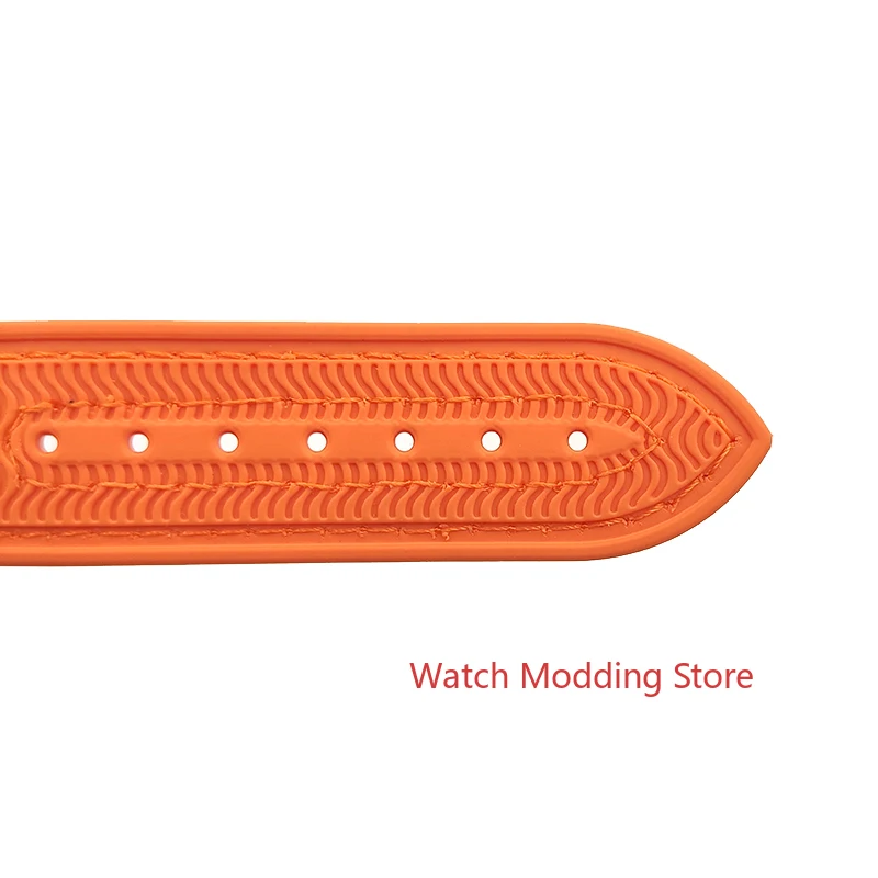 Чехол для часов 20ATM WR 41mm Diver Gray 1/4 Orange с керамической рамкой Sea-Master серый ремешок