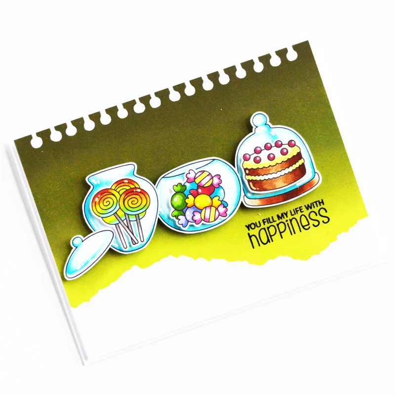 Четкий набор штампов и координационных для подарков клевера суккулентов