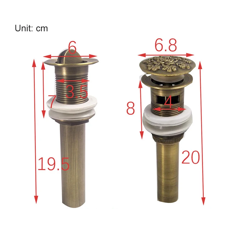 Раковина для ванной комнаты раковины Выдвижная сливная раковина антикварная