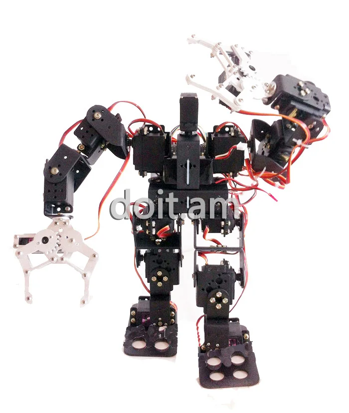 Diy робот 15 градусов свободы Biped робот-гуманоид ходячий робот полный набор Servo Кронштейн+ коготь+ рулевой механизм