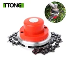 Универсальная катушка для триммера, Запасной инструмент для садового триммера с цепью из стали 65Mn для стрижки травы