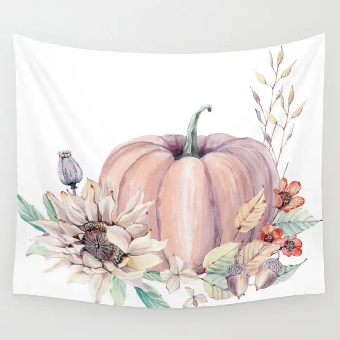 

Autumn Pumpkin Tapestry Wall Hanging Tapestry Wall Carpet Psychedelic Tapiz Witchcraft Wall Art Decor Cloth